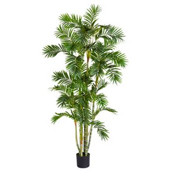 nearly natural Silk 6-ft. Areca Palm Tree