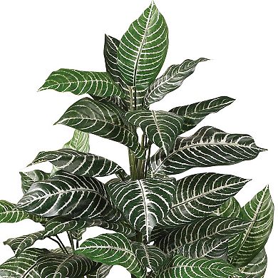 nearly natural Silk 3-ft. Zebra Plant