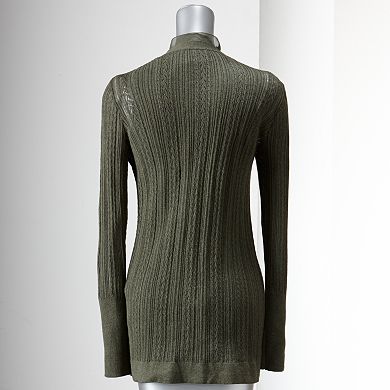 Women's Simply Vera Vera Wang Pointelle Cardigan