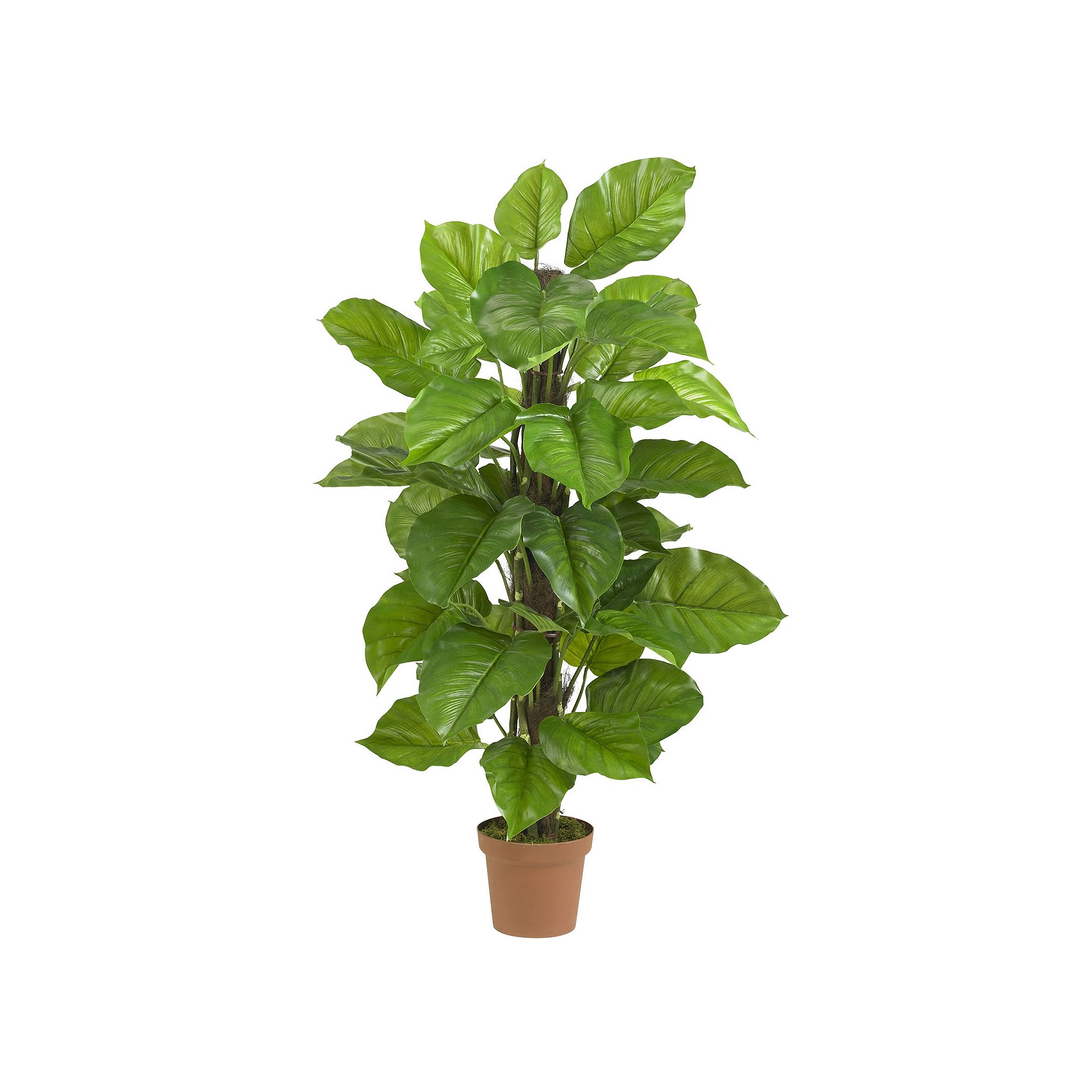 nearly natural Silk 52-in. Large Leaf Philodendron Plant, Green