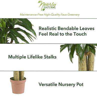 nearly natural Silk Corn Stalk Dranaena Plant