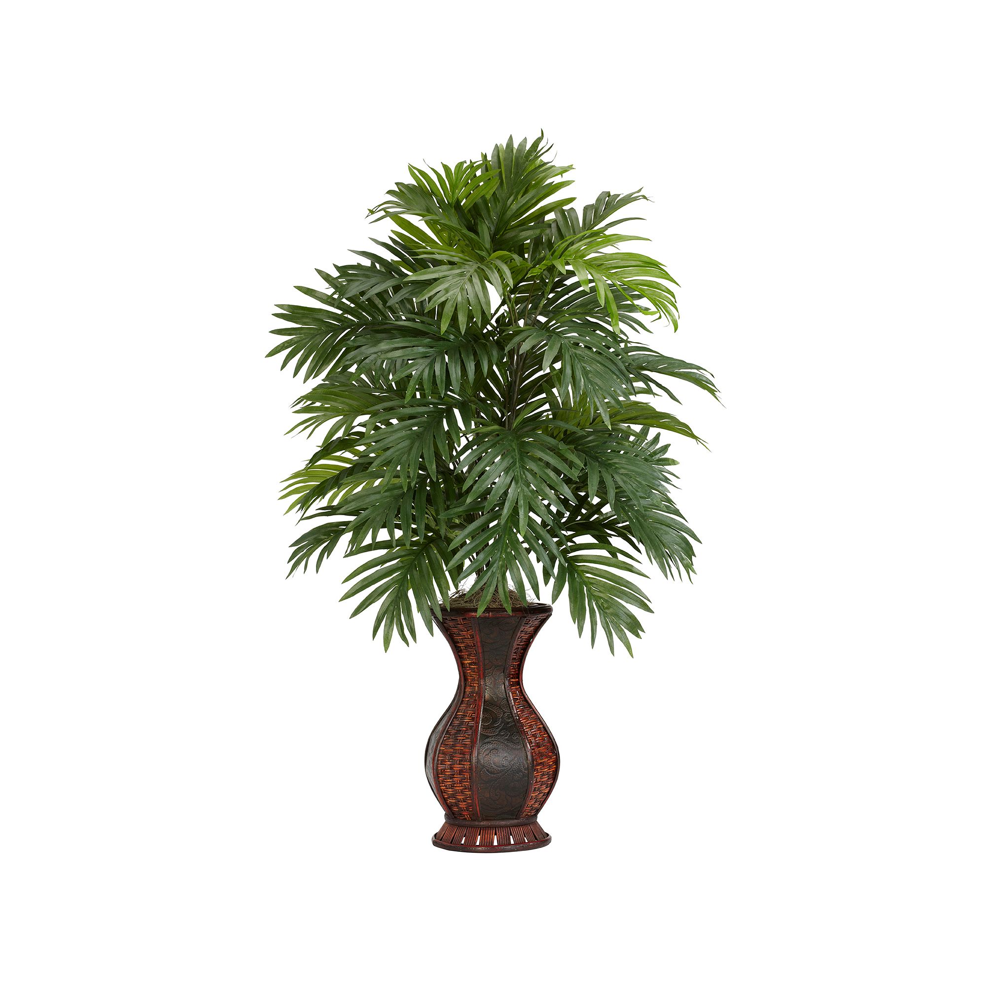 nearly natural Silk Areca Palm Plant in an Urn, Green