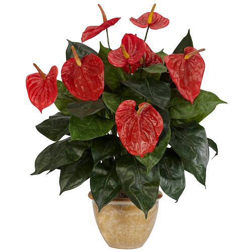 nearly natural Silk Anthurium Plant