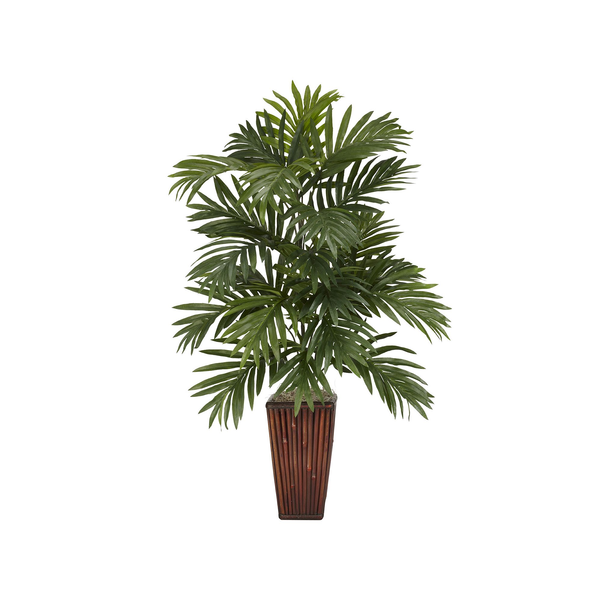nearly natural Silk Areca Palm Plant in a Vase, Green