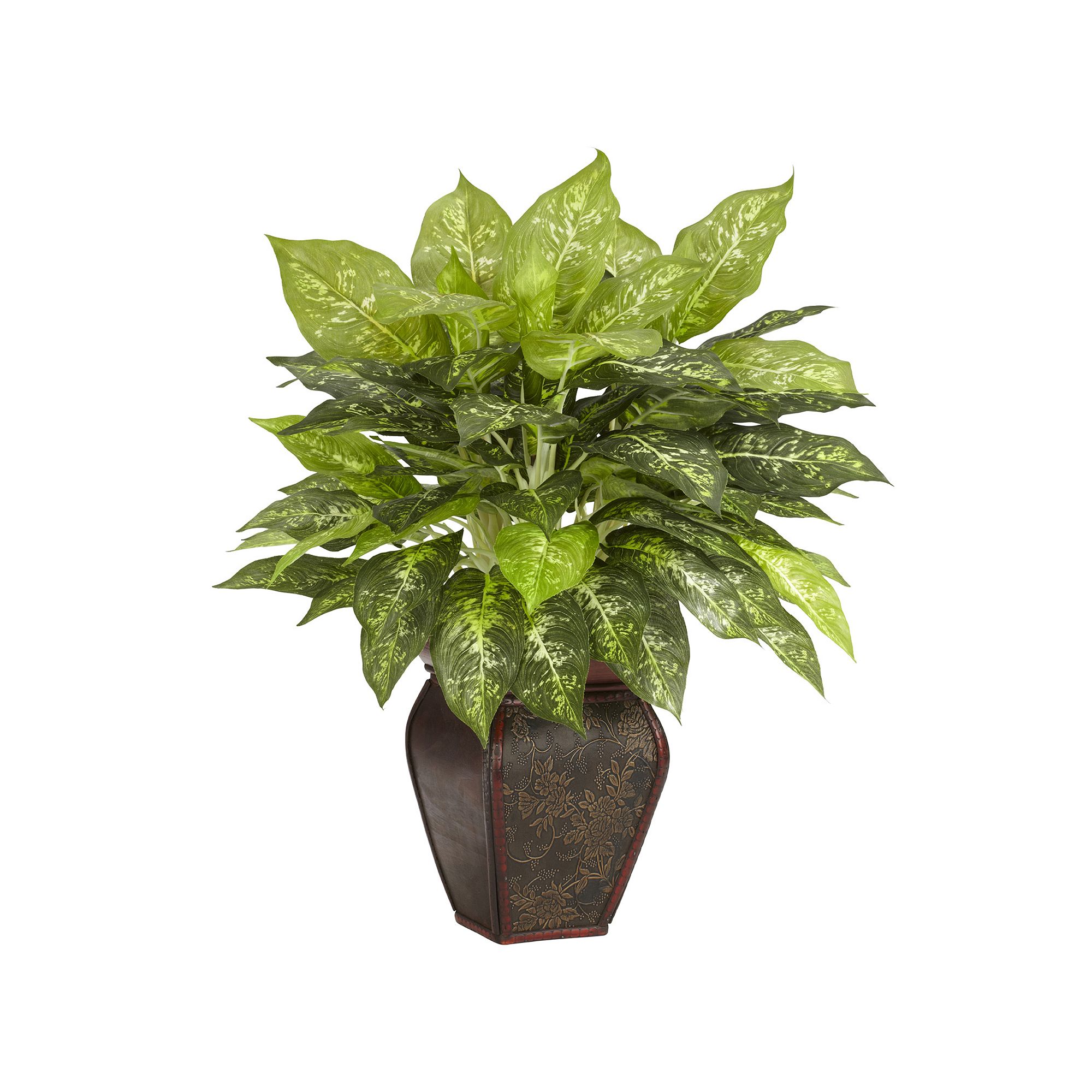 nearly natural Silk Dieffenbachia Plant, Green