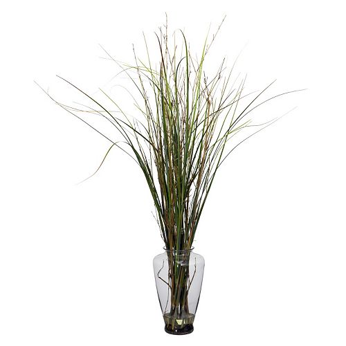 nearly natural Silk Grass and Bamboo Plant