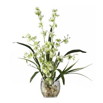 nearly natural Dancing Lady Orchid Floral Arrangement