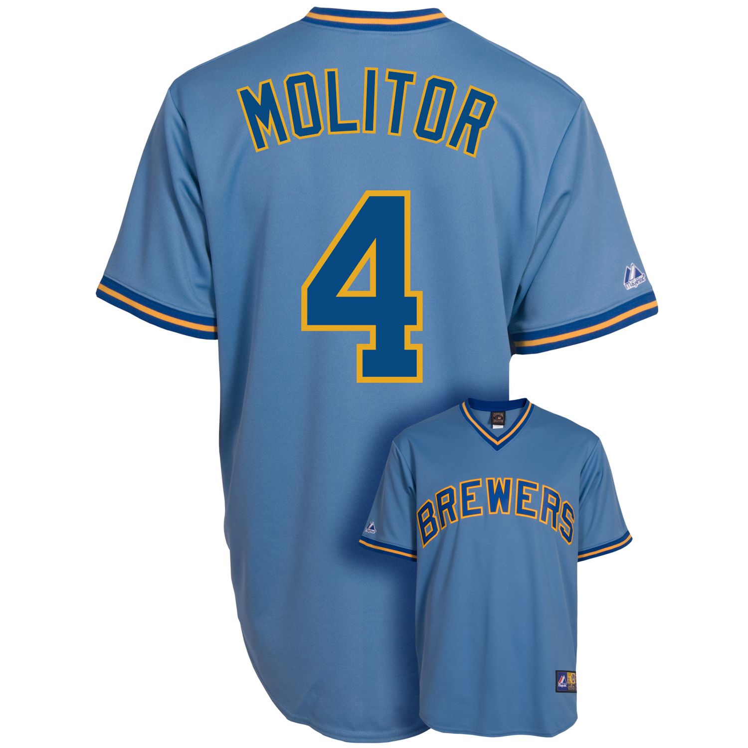 Majestic Milwaukee Brewers Paul Molitor 