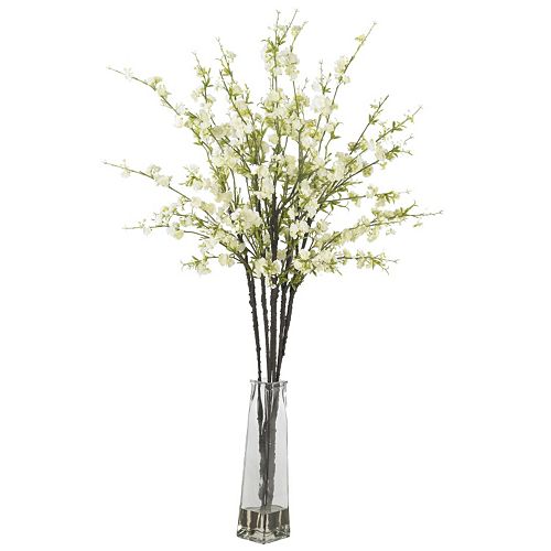 nearly natural Liquid Illusion Silk Cherry Blossom Floral Arrangement