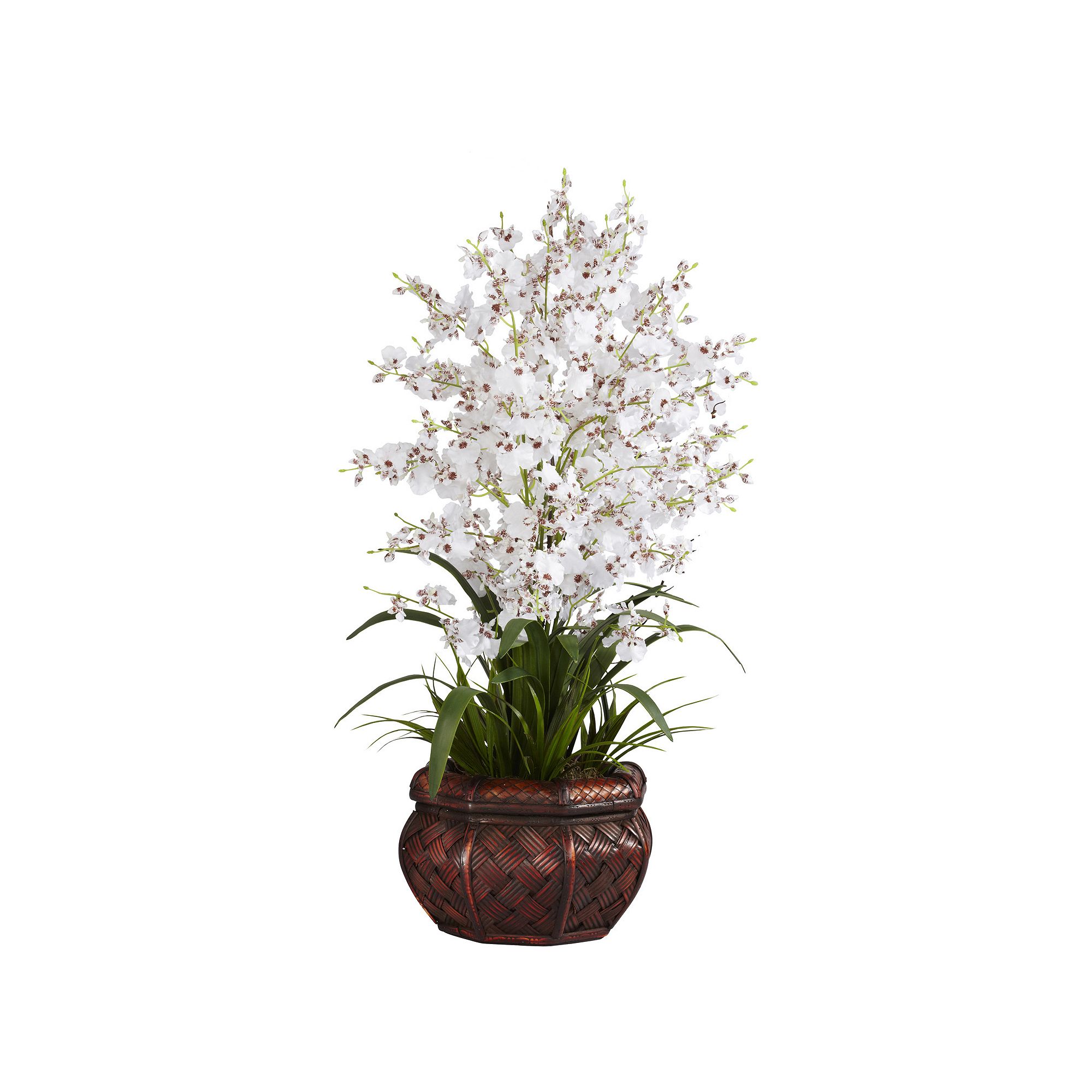 nearly natural Silk Dancing Lady Floral Arrangement, White