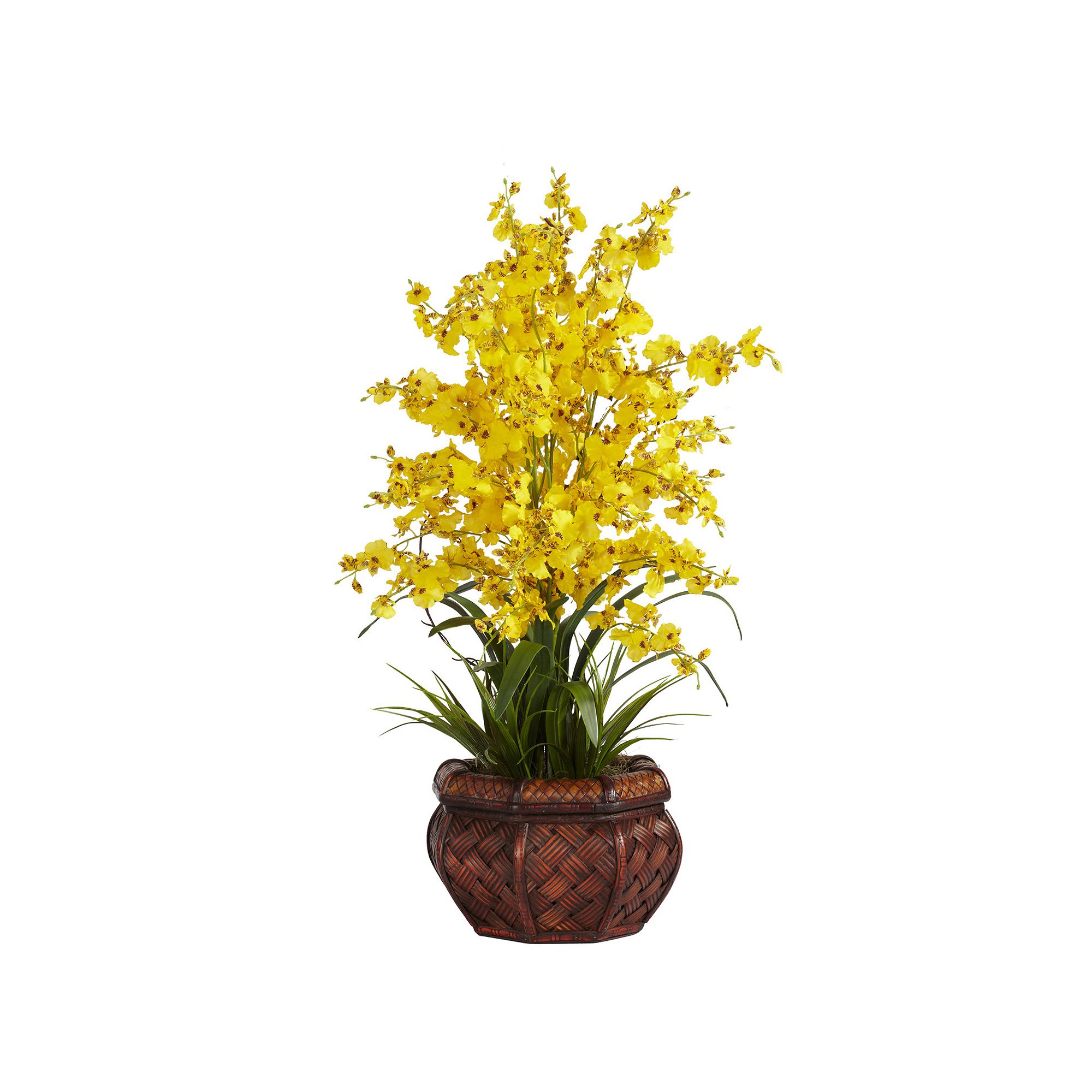 nearly natural Silk Dancing Lady Floral Arrangement, Yellow