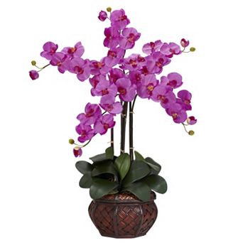 nearly natural Silk Phalaenopsis Floral Arrangement
