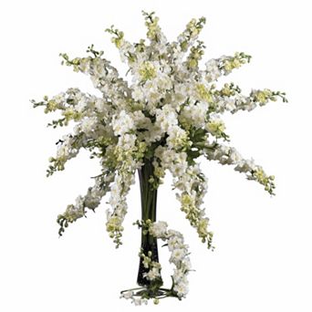nearly natural 12 pc Silk Delphinium Stem Set