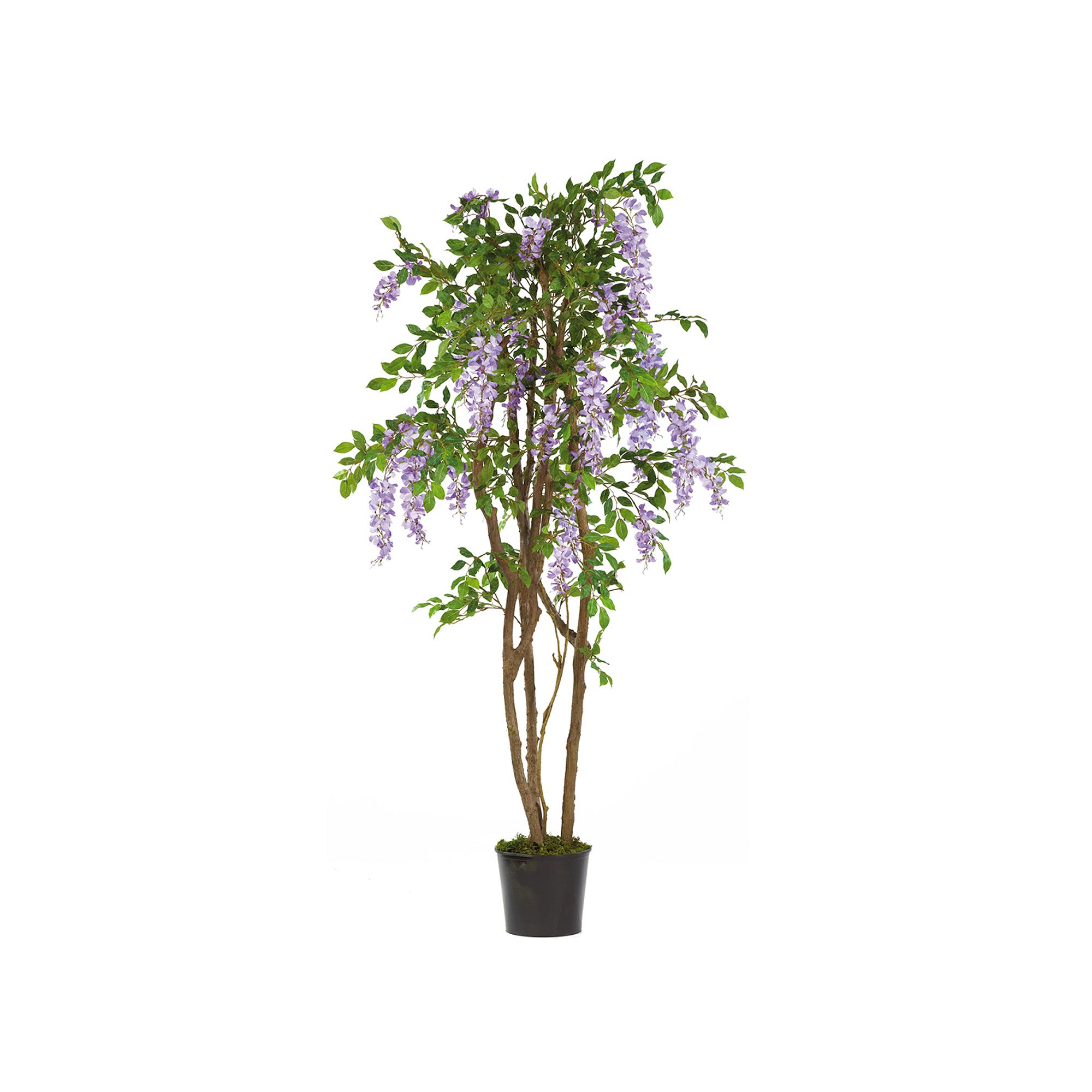 nearly natural 5-ft. Silk Wisteria Tree, Purple