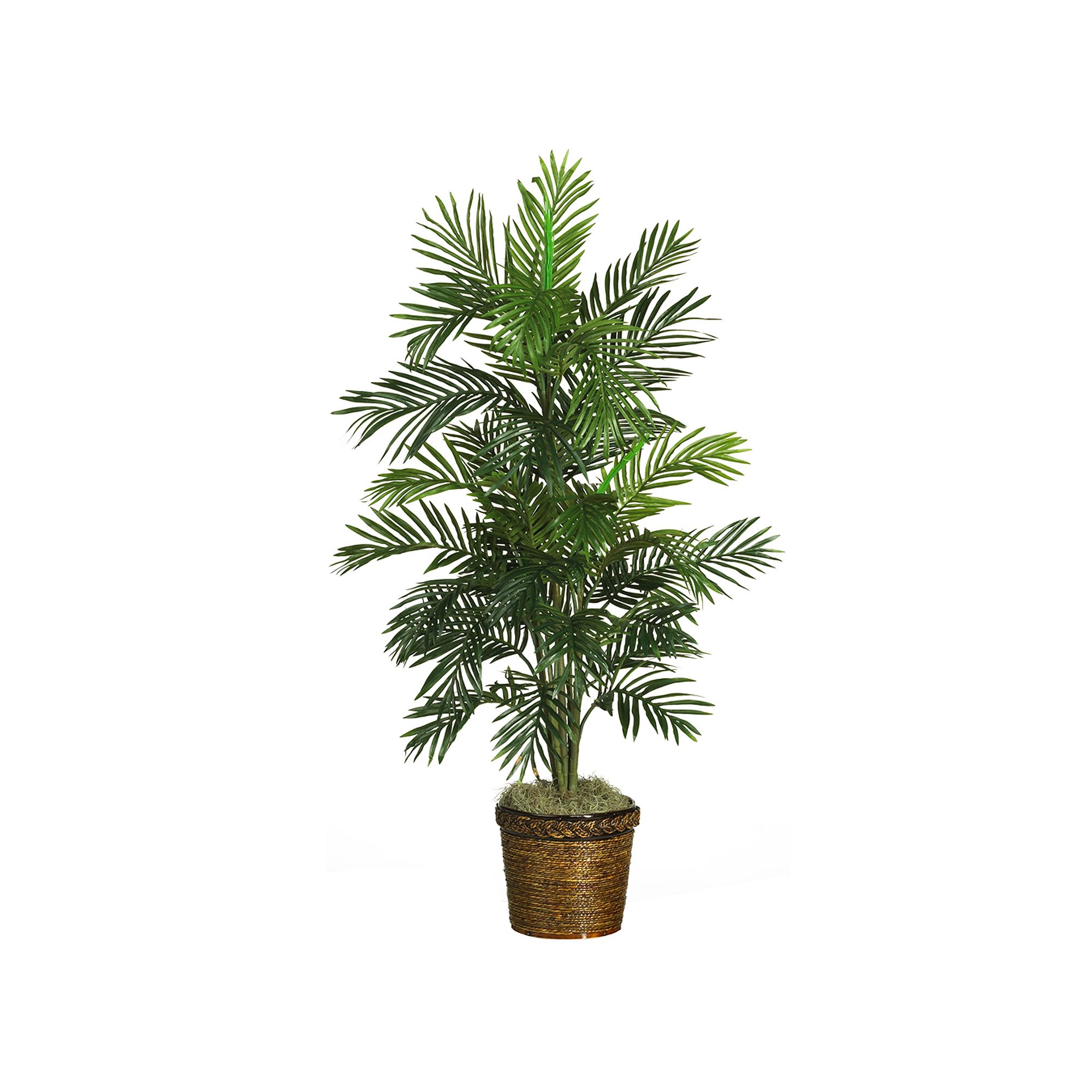 nearly natural 4.5-ft. Silk Areca Palm Tree, Green