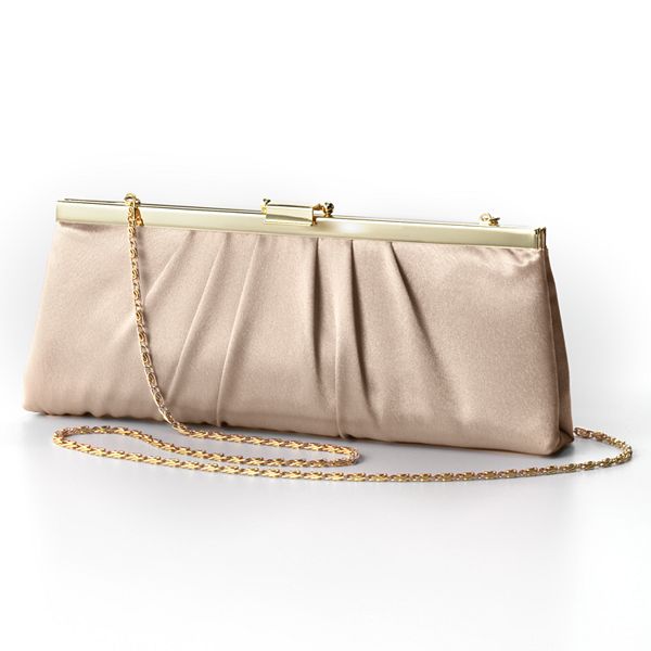 Gunne Sax by Jessica McClintock® Pleated Satin Convertible Clutch