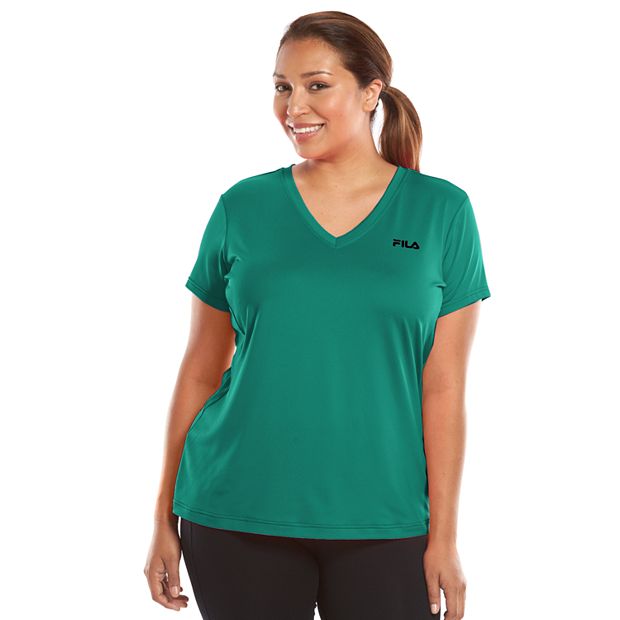 Plus Size FILA SPORT Core Essential Racer Performance Tee