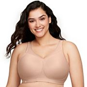 Glamorise womens Full Figure Plus Size High Impact Wonderwire #9066 Sports  Bra, Pink/Gray, 34H US at  Women's Clothing store