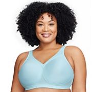 Buy Glamorise Women's Full Figure Plus Size High Impact Wonderwire Sports  Bra #9066, Black, 40G at