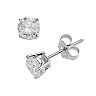 14k White Gold 1-ct. T.W. IGI Certified Round Cut Diamond Solitaire Earrings