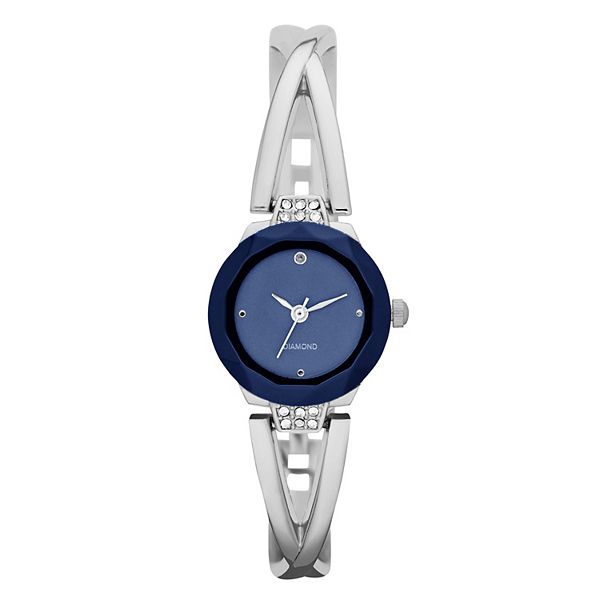 Women s Crisscross Half Bangle Watch