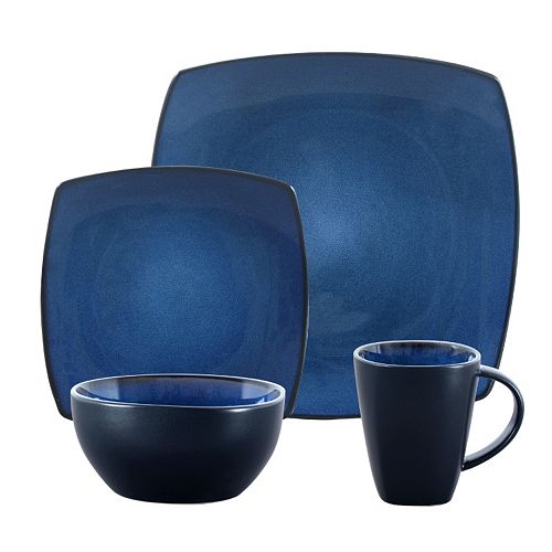 Gibson Soho Lounge 16pc. Square Dinnerware Set