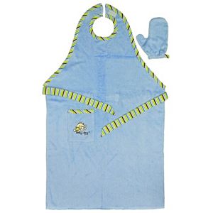 Neat Solutions Stay-Dry Bath Apron & Towel - Blue