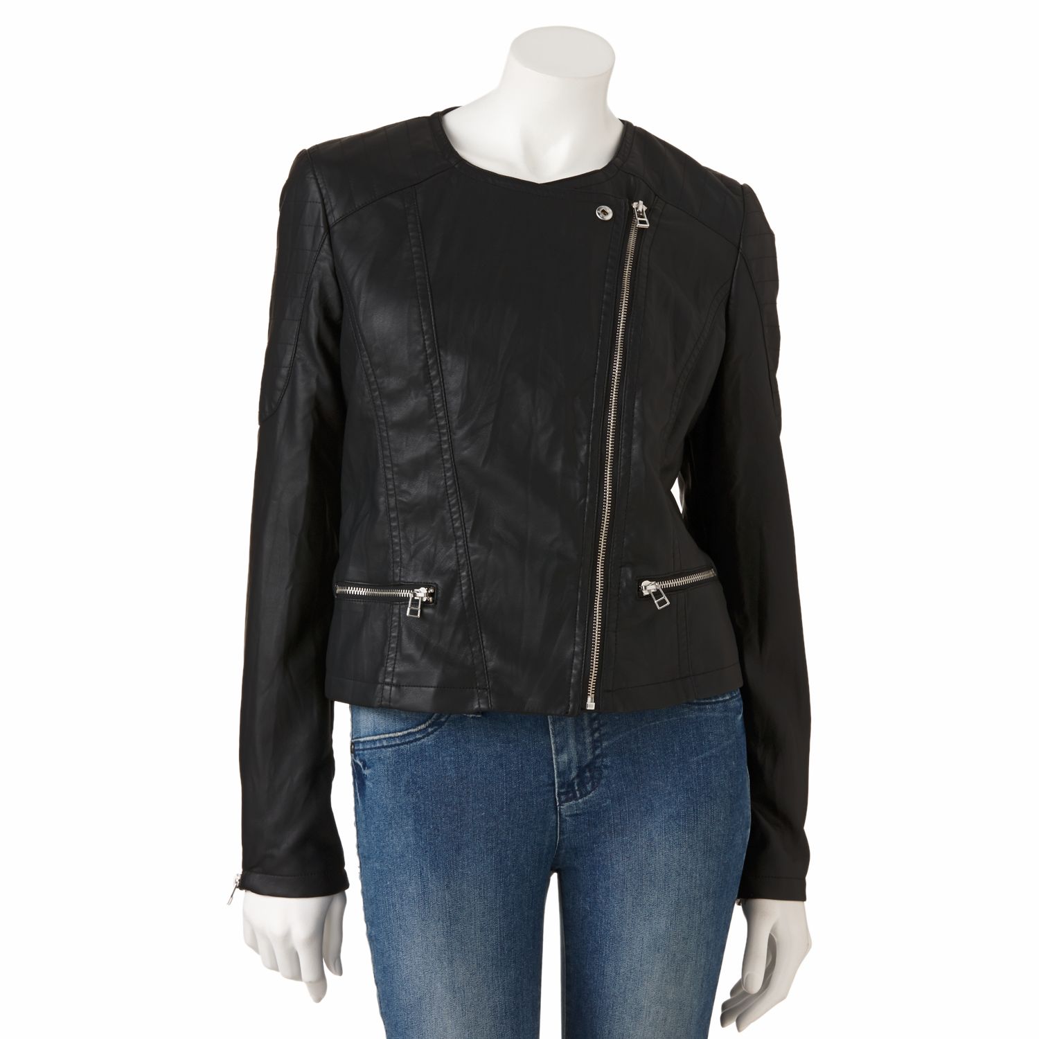 kohl's leather jacket juniors