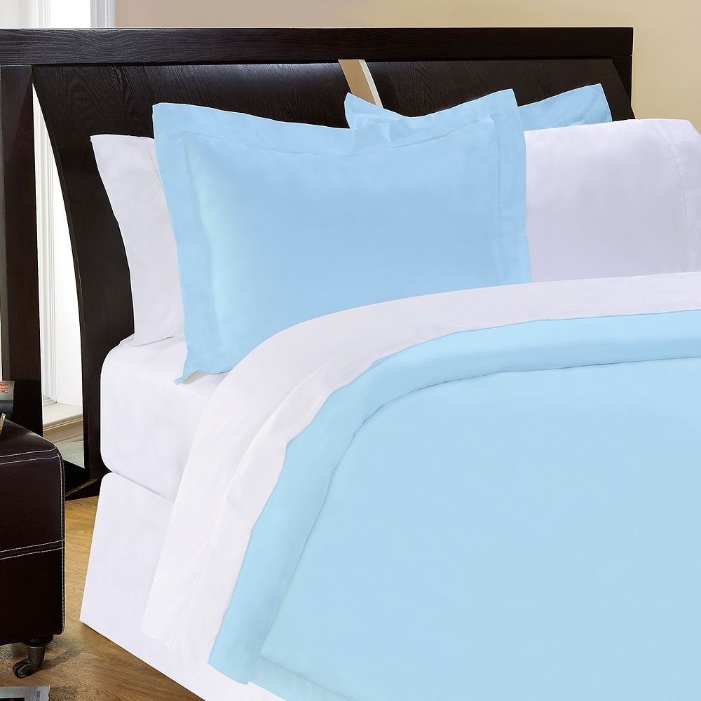 Pointehaven Solid 500 Thread Count Cotton Sateen 3 Pc Duvet