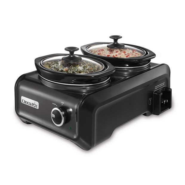Double the fun with our new double-dish slow cooker