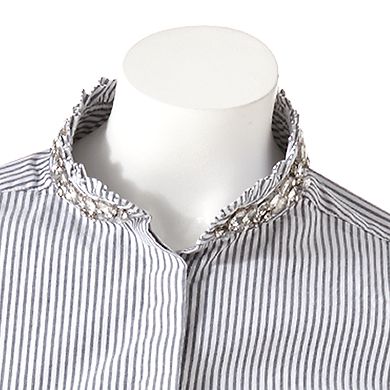 ELLE™ Embellished Ruffle Shirt
