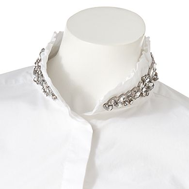 ELLE™ Embellished Ruffle Shirt