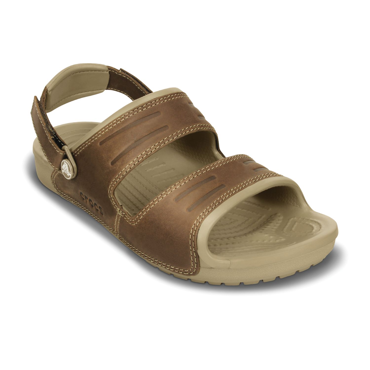 crocs mens leather sandals