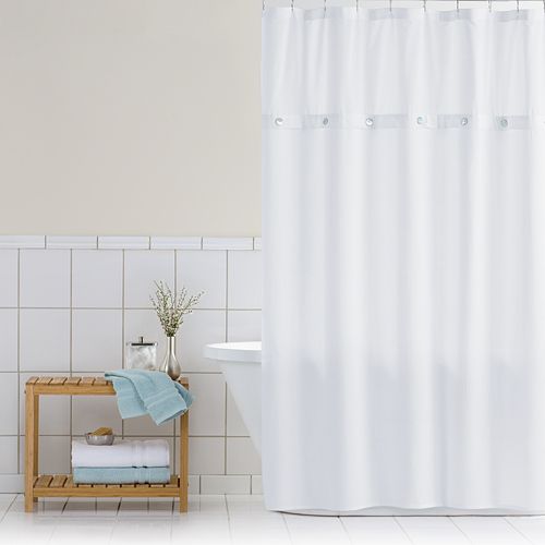 Home Classics® Waffle Retreat Fabric Shower Curtain