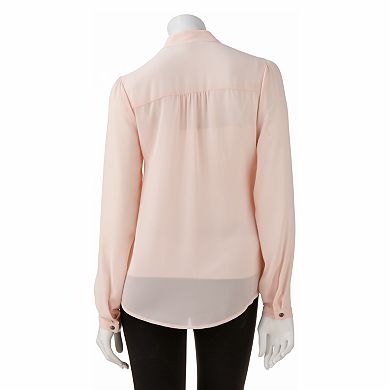 Candie's® Sheer Beaded Top - Juniors