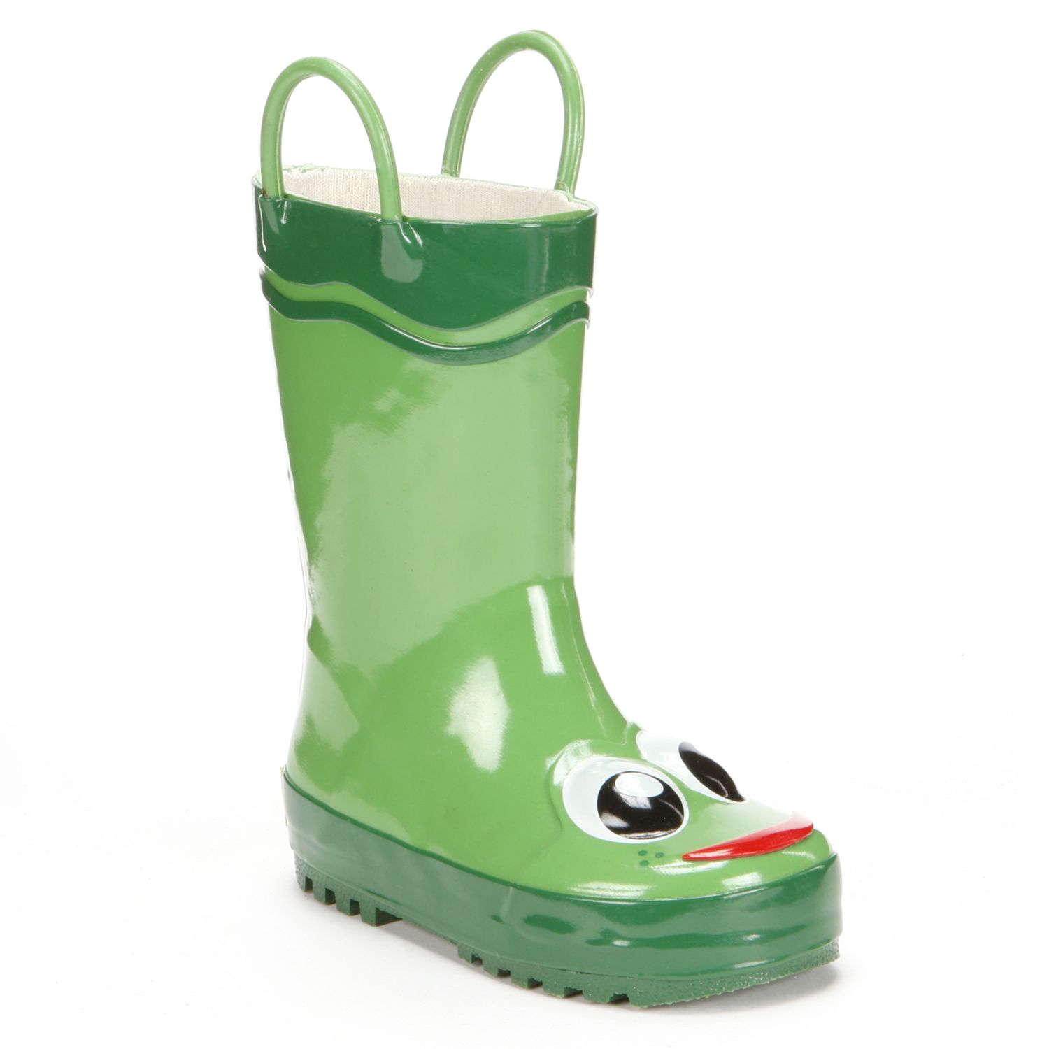 green rain boots