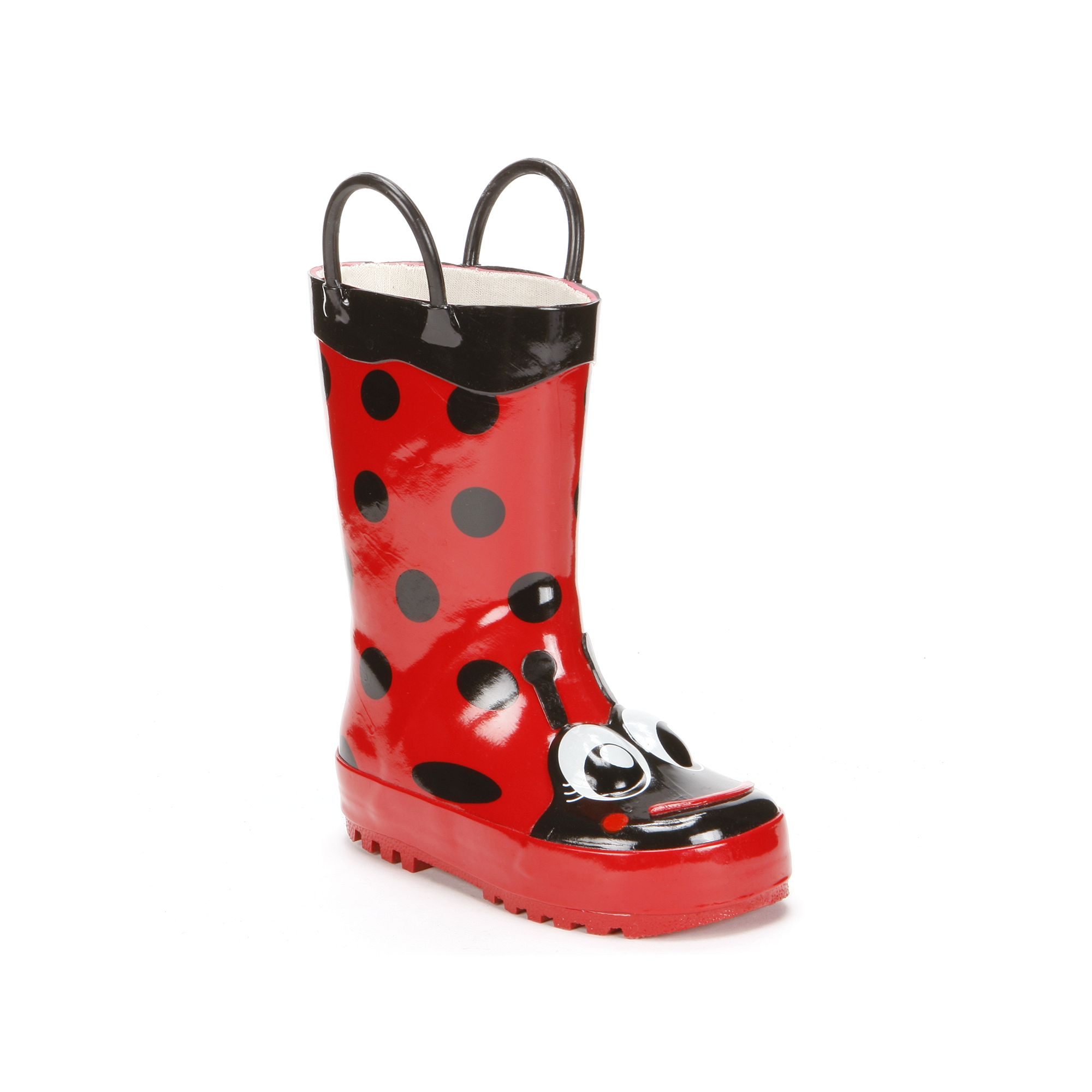 Western Chief Ladybug Rain Boots - Girls, Girls, Size: 2, Red