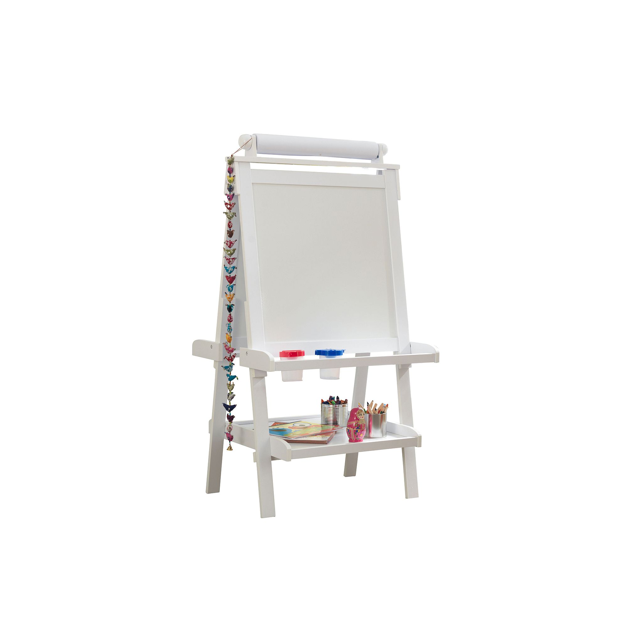 KidKraft Deluxe Wood Easel, White