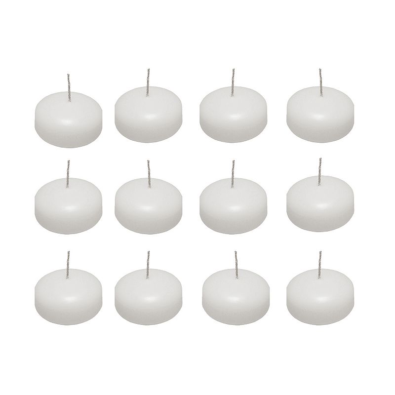 LumaBase 12-pk. Small Floating Candles - Indoor and Outdoor, White