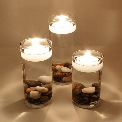 LumaBase 12-pk. Large Floating Candles - Indoor & Outdoor