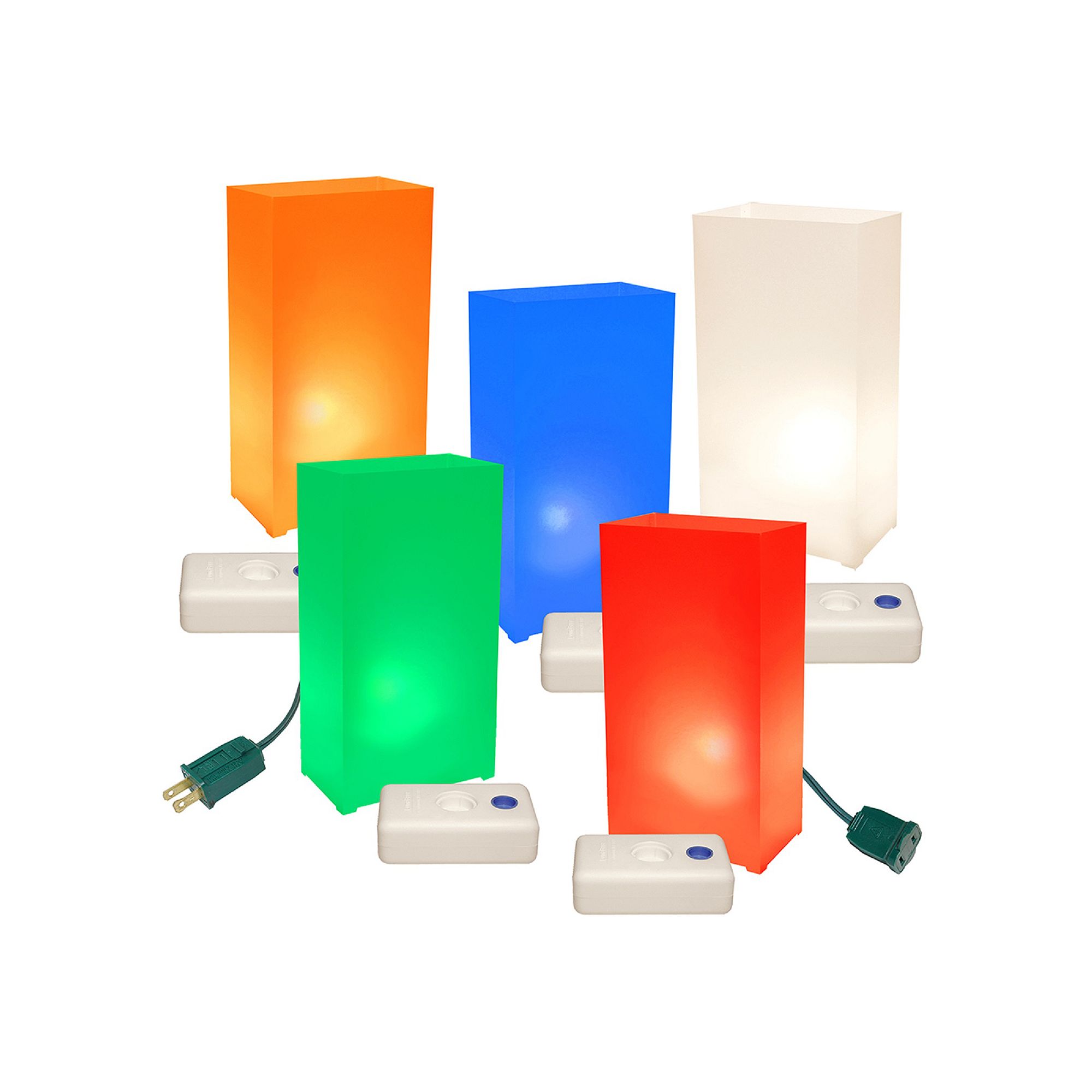 LumaBase 10-pk. Luminaria Kit - Indoor & Outdoor, Multi Color