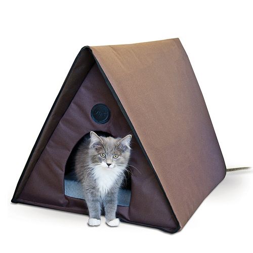 K&H Pet Outdoor Heated Multiple Cat Shelter AFrame