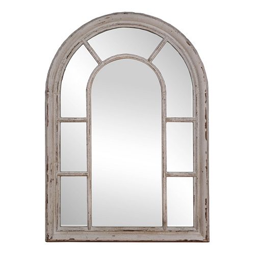Rustic Windowpane Mirror