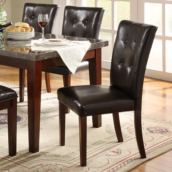 Homevance 2 Pc Conrad Tufted Dining Chair Set