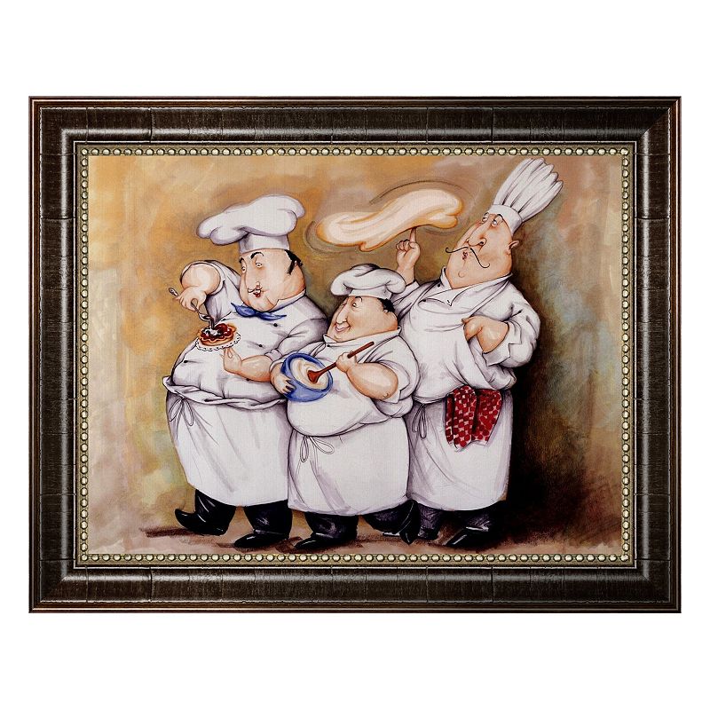 Haute Cuisine I Framed Canvas Wall Art by Tracy Flickinger, Multicolor