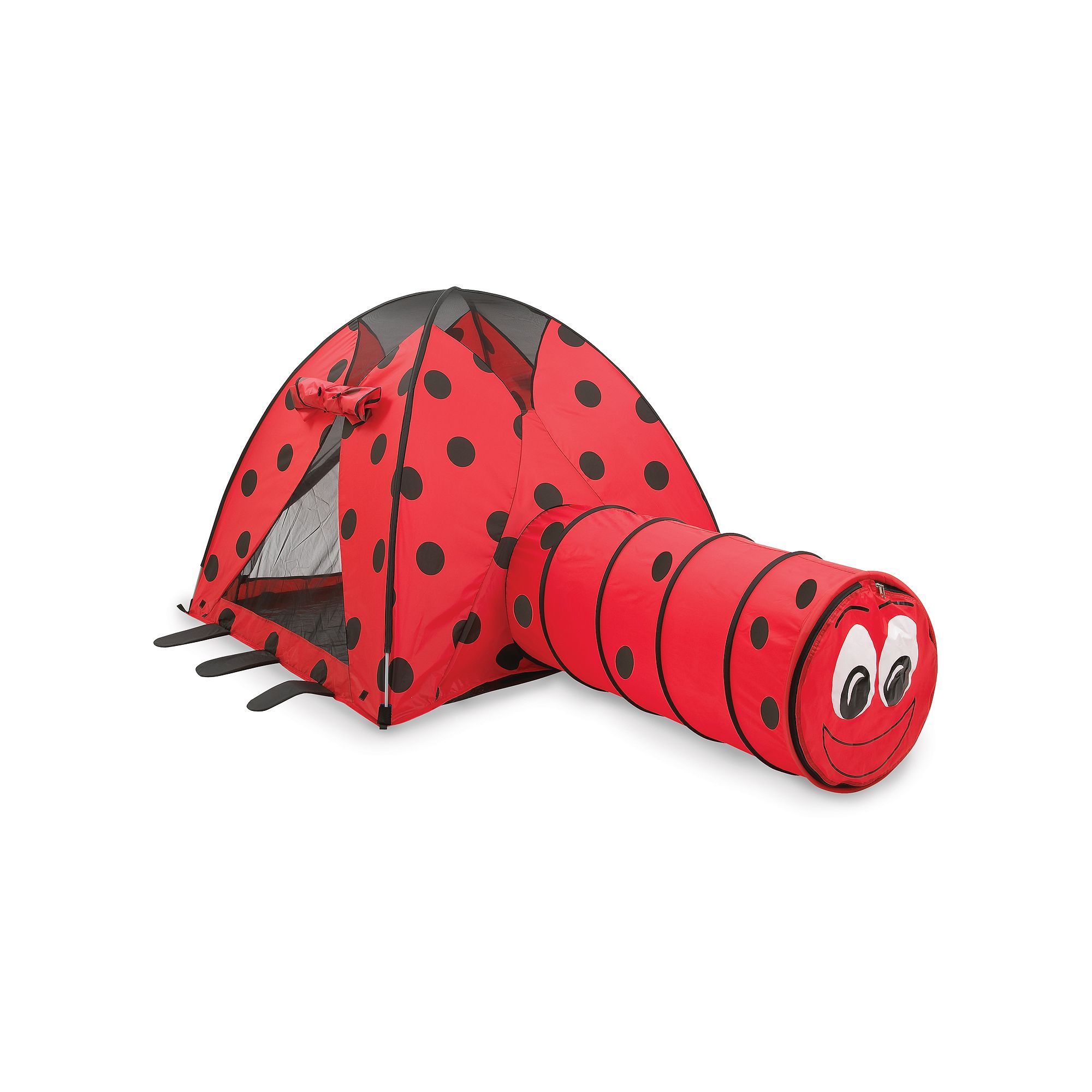 Pacific Play Tents Ladybug Tent & Tunnel Combo, Multi