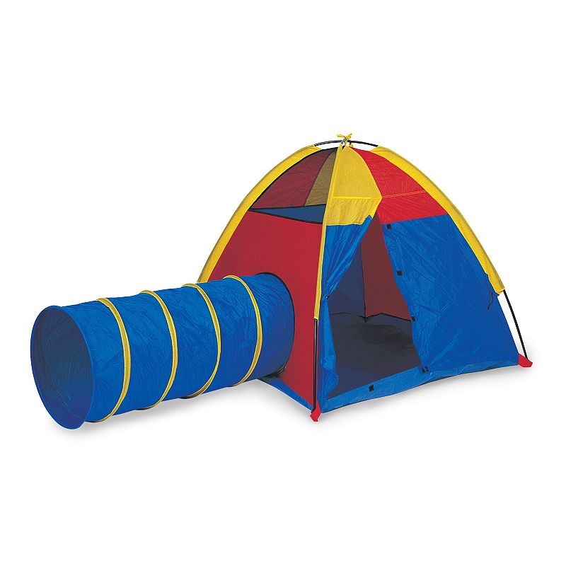 Pacific Play Tents Hide-Me Tent & Tunnel Combo, Multicolor