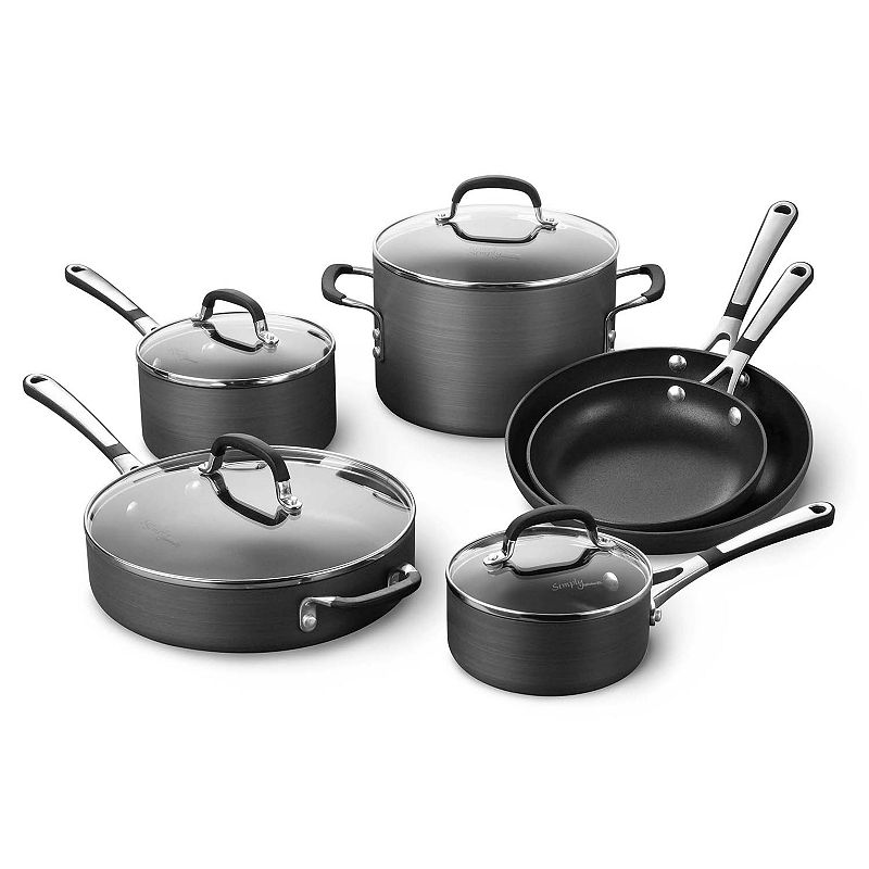 Calphalon 10-pc. Simply Hard-Anadized Nonstick Cookware Set - SA10H