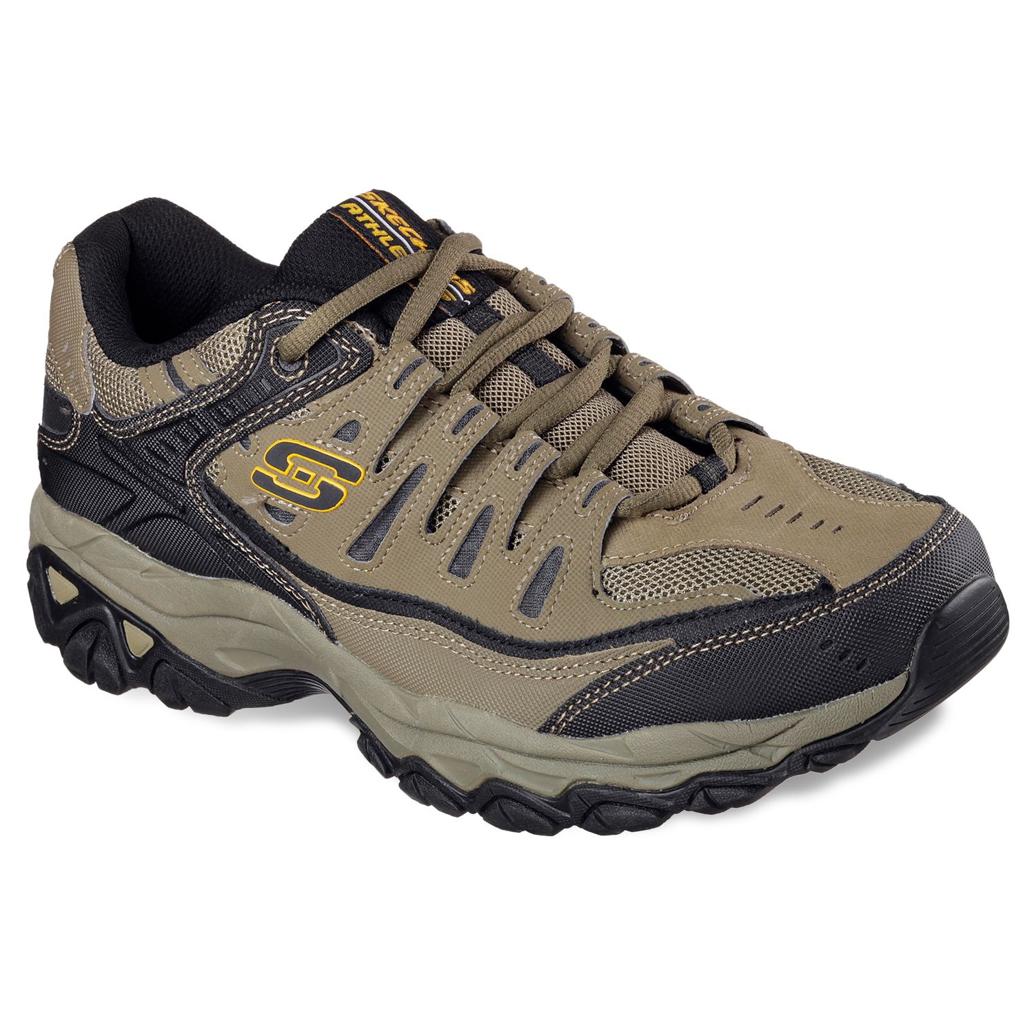 skechers memory foam mens green