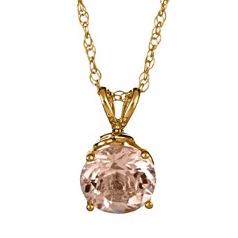 Celebration Gems 14k Gold Morganite Pendant